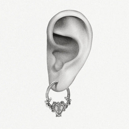 ORNATE AFFECTION EARRINGS (925 SILVER)