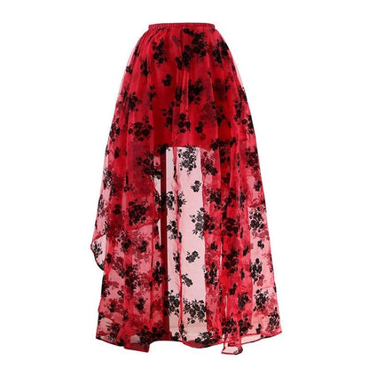 The Gothic Queen Skirt - alternate view, shown with a person (9 of 22)