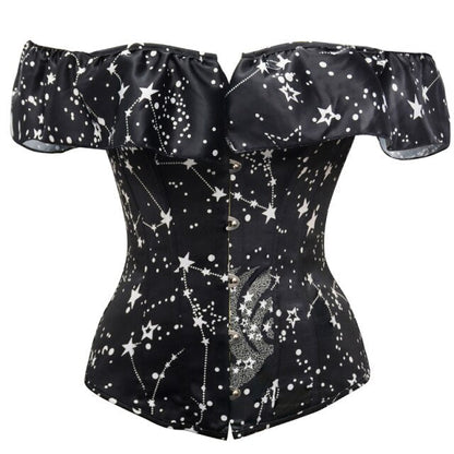 Camilia Midnight Silhouette Corset - Creepy Goth