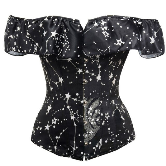 Camilia Midnight Silhouette Corset - Creepy Goth
