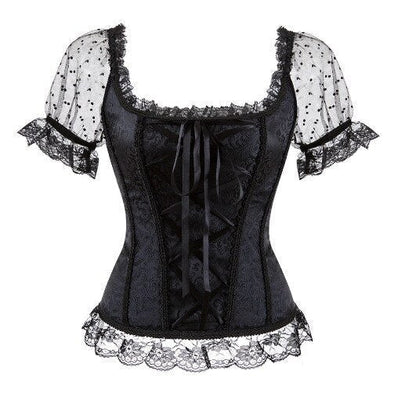 Corvina Ravenbind Corset - Creepy Goth