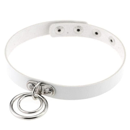Double Ring Goth Choker - Creepy Goth