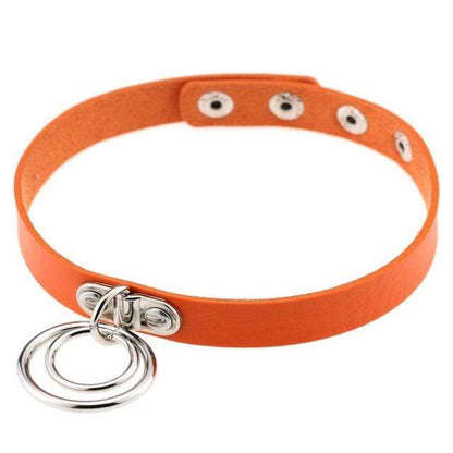 Double Ring Goth Choker - Creepy Goth