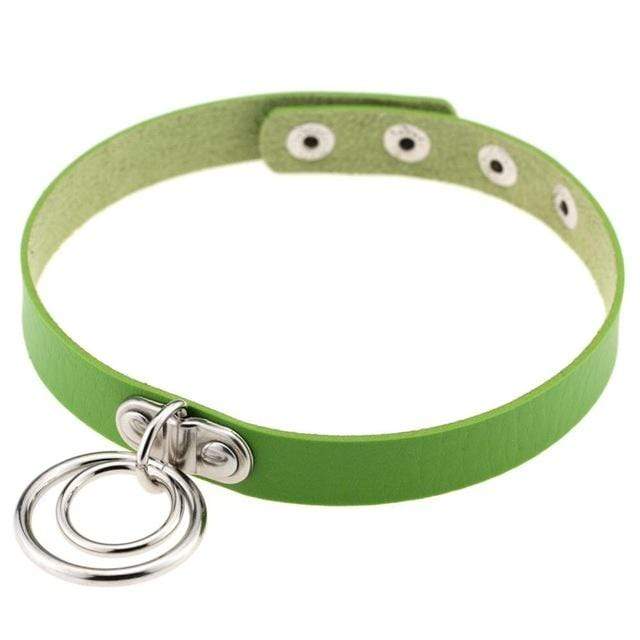 Double Ring Goth Choker - Creepy Goth