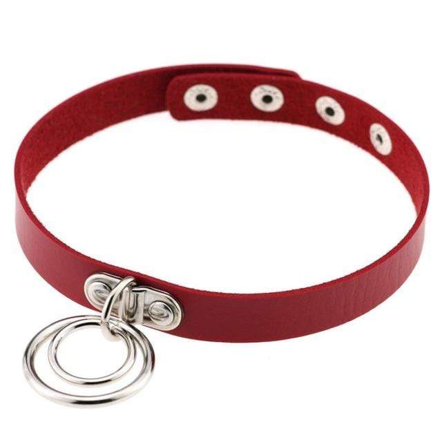 Double Ring Goth Choker - Creepy Goth