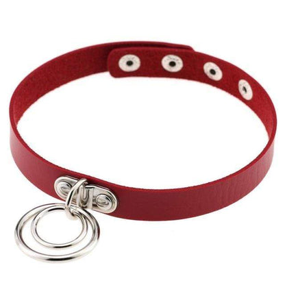 Double Ring Goth Choker - Creepy Goth