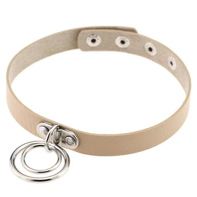 Double Ring Goth Choker - Creepy Goth