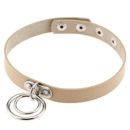 Double Ring Goth Choker - Creepy Goth
