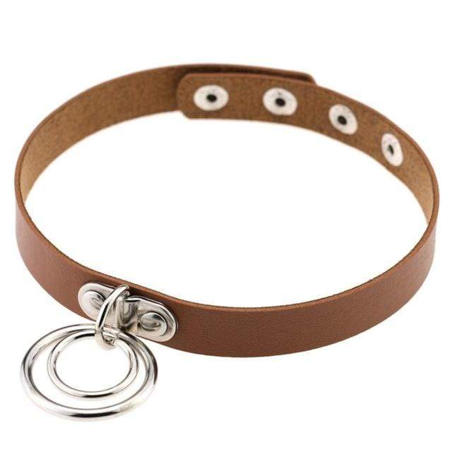 Double Ring Goth Choker - Creepy Goth