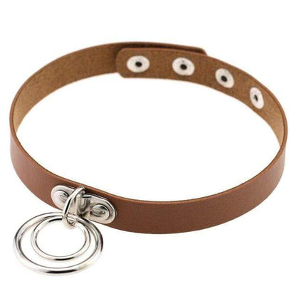Double Ring Goth Choker - Creepy Goth