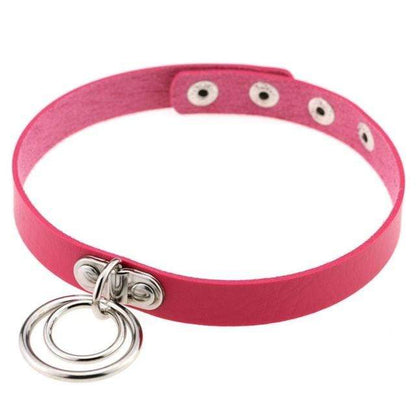Double Ring Goth Choker - Creepy Goth