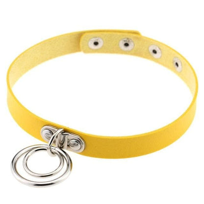 Double Ring Goth Choker - Creepy Goth