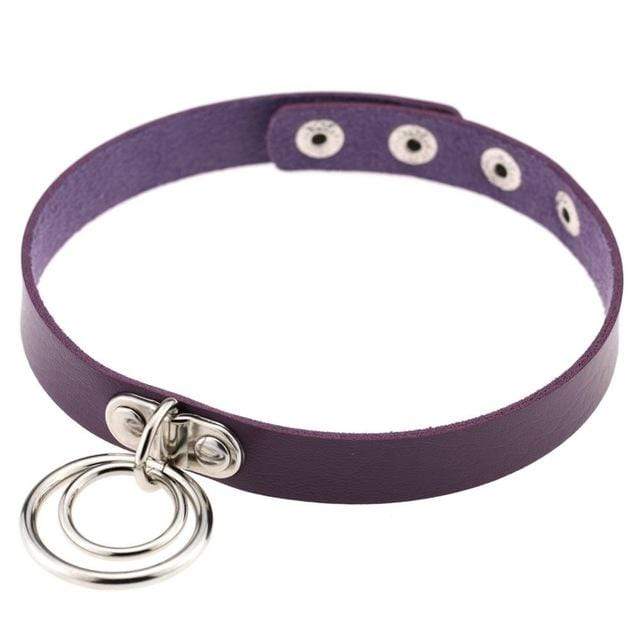 Double Ring Goth Choker - Creepy Goth