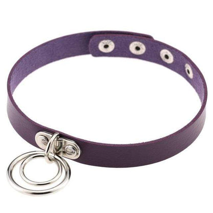 Double Ring Goth Choker - Creepy Goth
