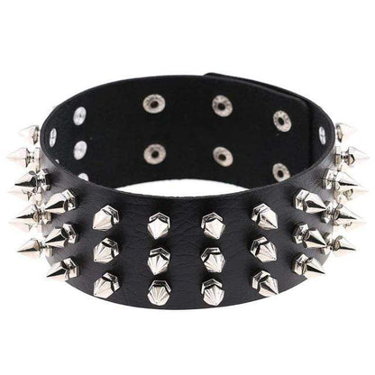 Studded Choker Necklace - Creepy Goth