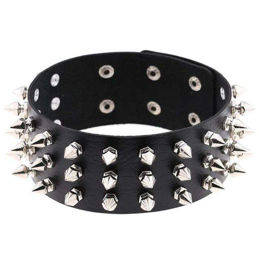 Studded Choker Necklace - Creepy Goth