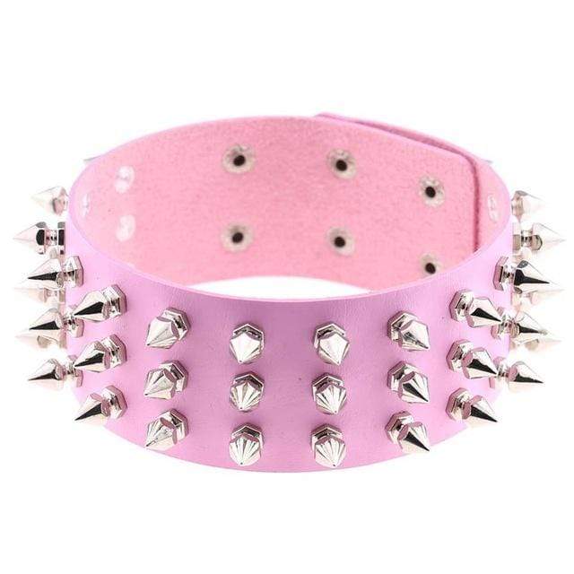 Studded Choker Necklace - Creepy Goth