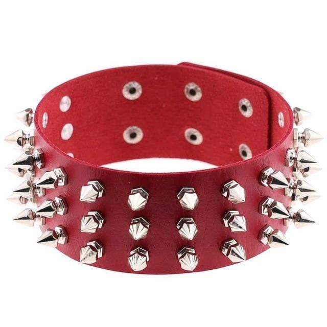 Studded Choker Necklace - Creepy Goth