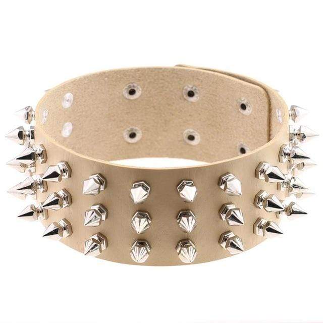 Studded Choker Necklace - Creepy Goth