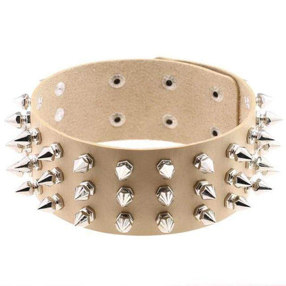 Studded Choker Necklace - Creepy Goth