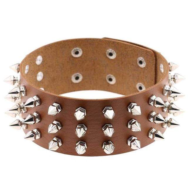 Studded Choker Necklace - Creepy Goth