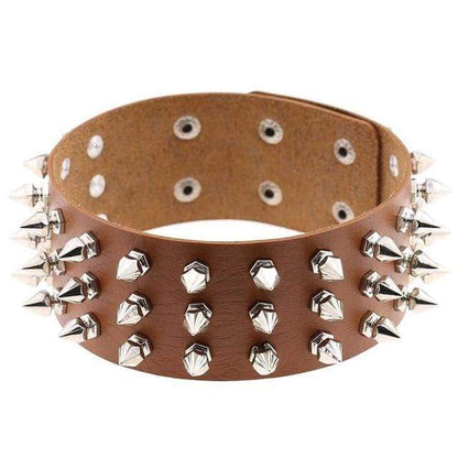 Studded Choker Necklace - Creepy Goth