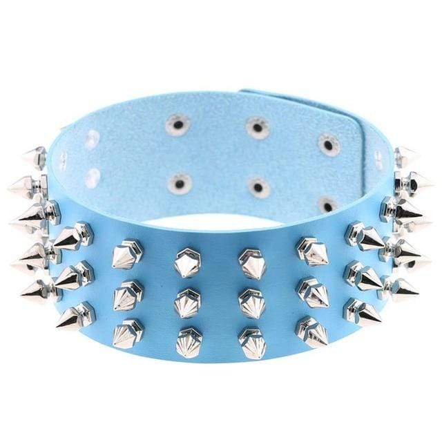 Studded Choker Necklace - Creepy Goth