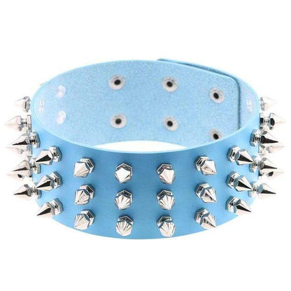 Studded Choker Necklace - Creepy Goth
