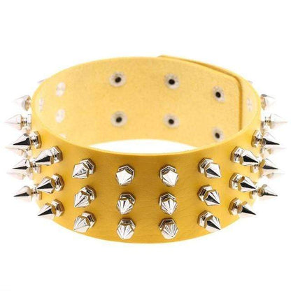 Studded Choker Necklace - Creepy Goth
