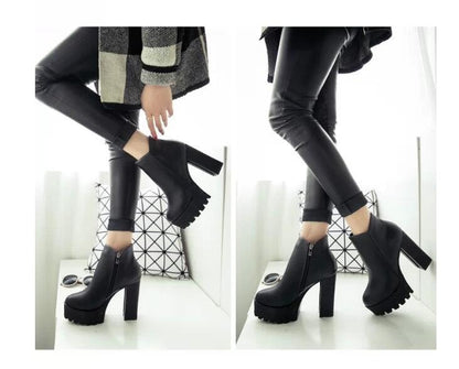 Darkling Square Toe Ankle Boots