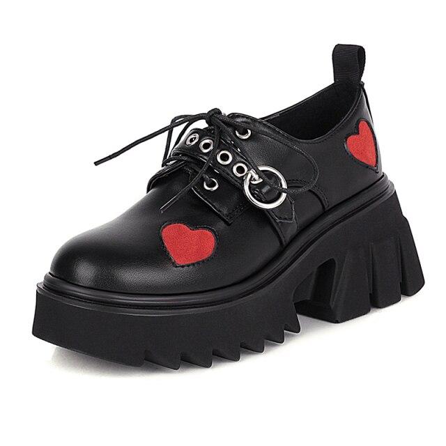 Punk Heart Boots - alternate studio view (2 of 2)