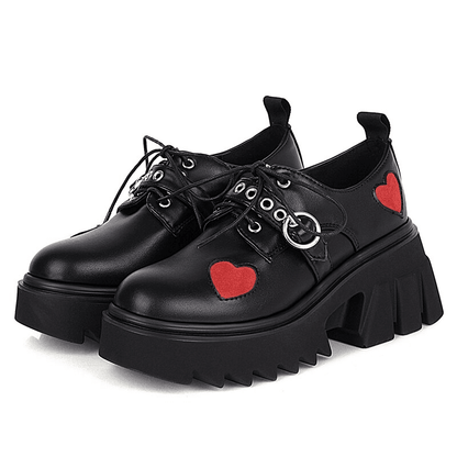 Punk Heart lace boots