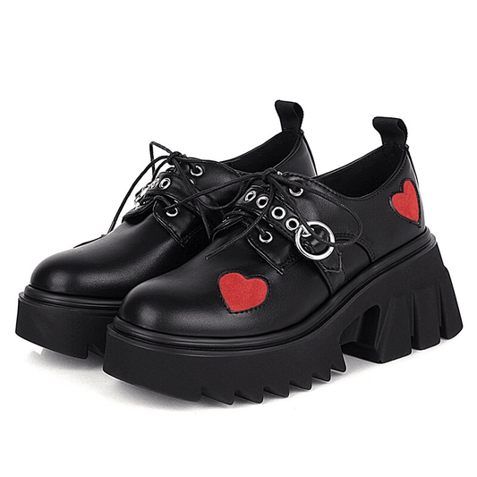 Punk Heart lace boots