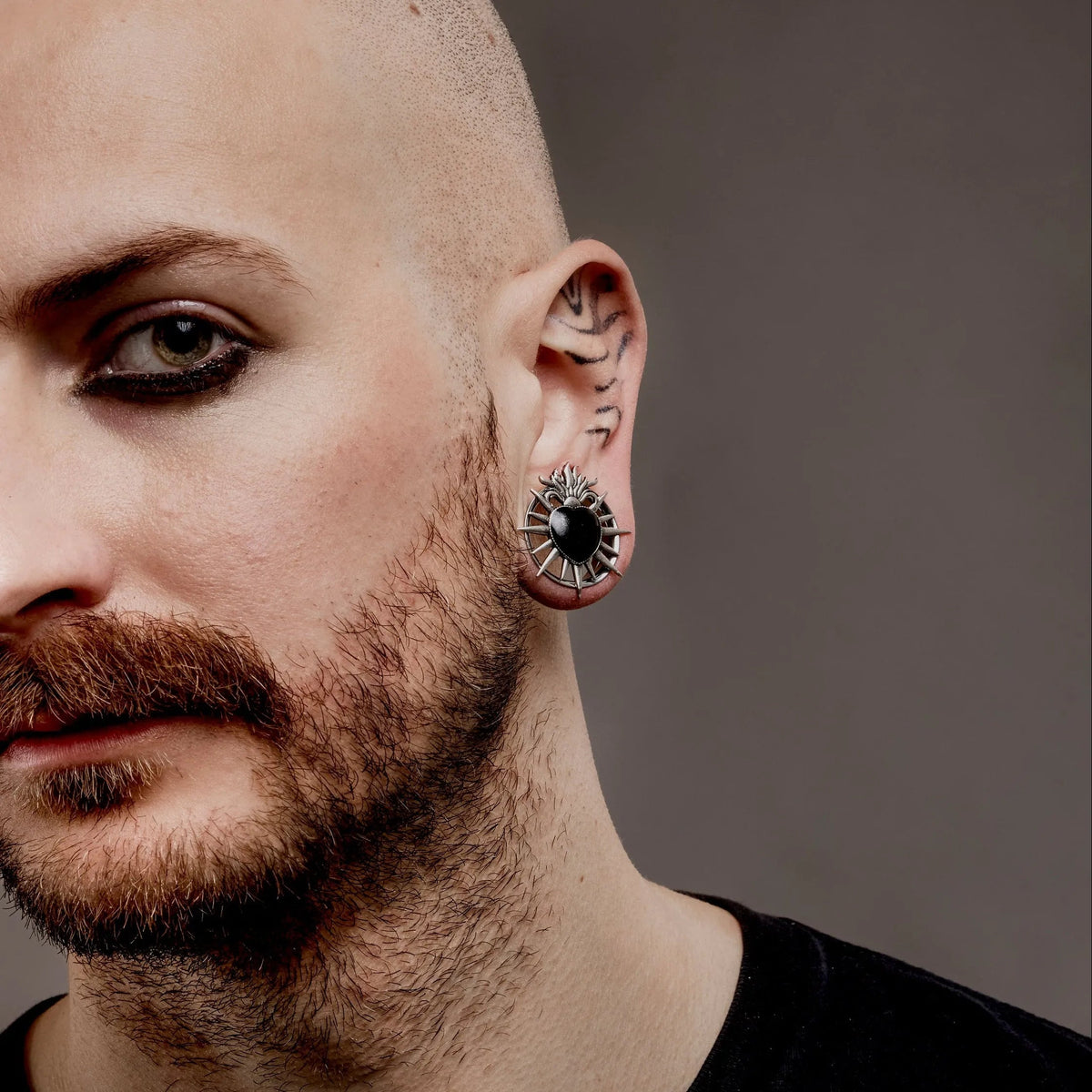 SACRED FLAME HEART TUNNELS (316L STAINLESS STEEL)