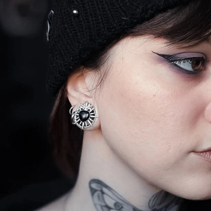 SACRED FLAME HEART TUNNELS (316L STAINLESS STEEL)