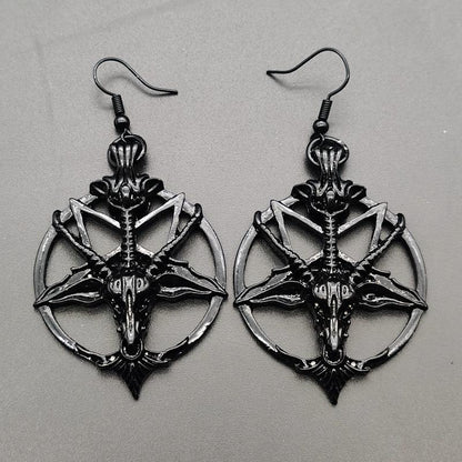 Retro Pentagram Earrings - alternate lifestyle view (2 of 4)