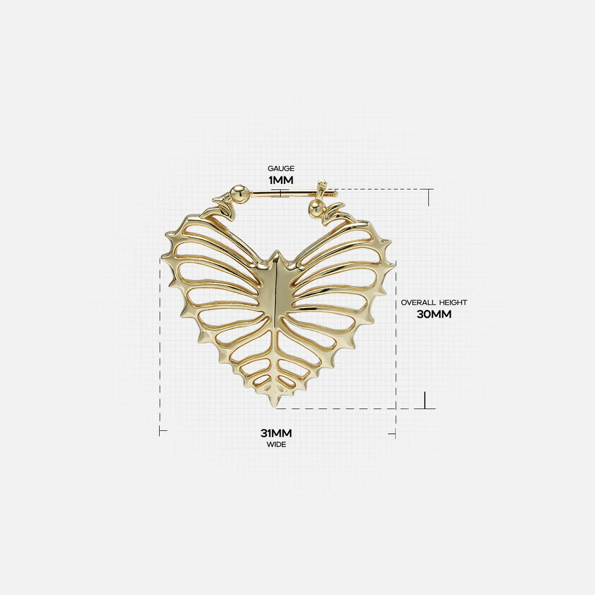 RIBHEART EARRINGS