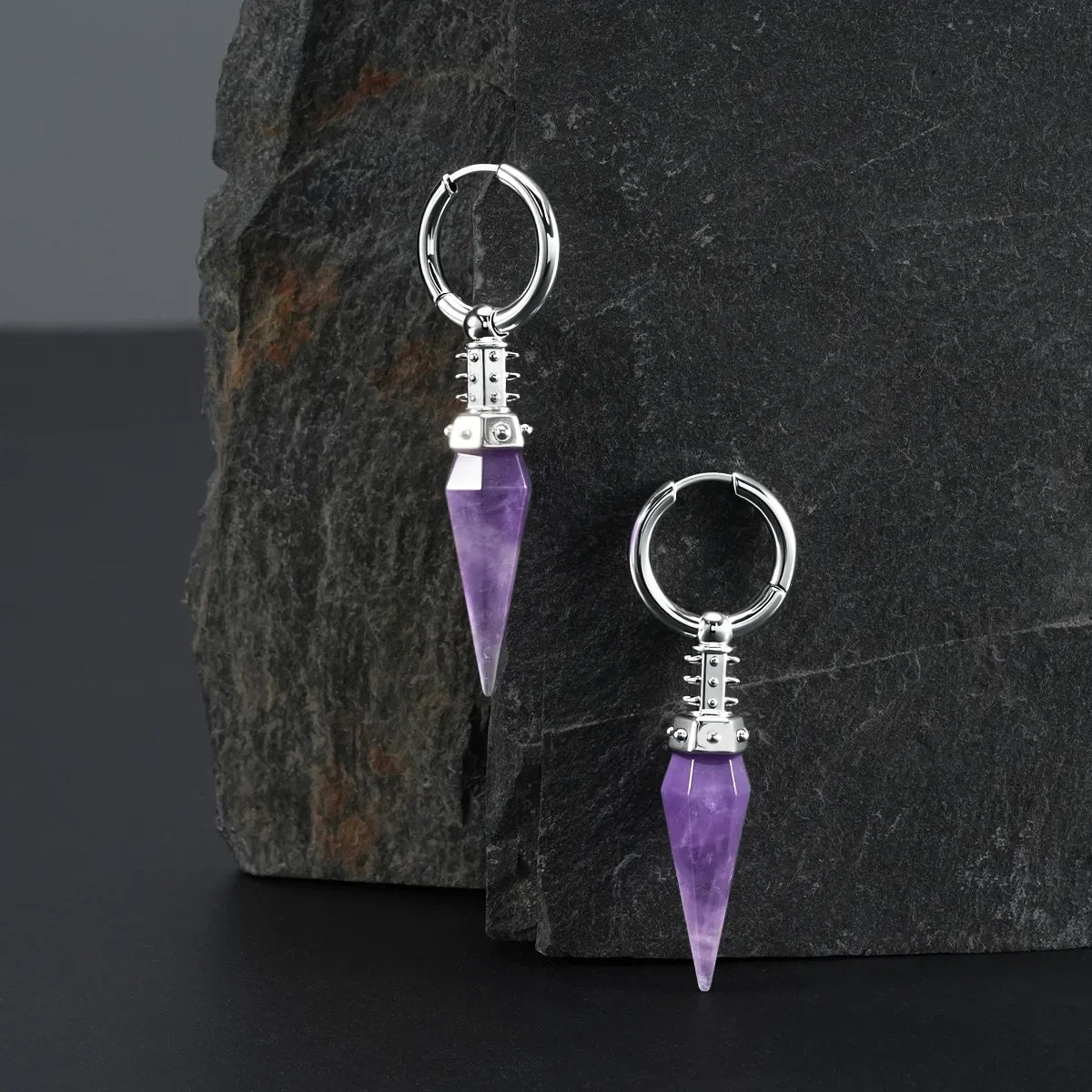 RIVET PRISM EARRINGS