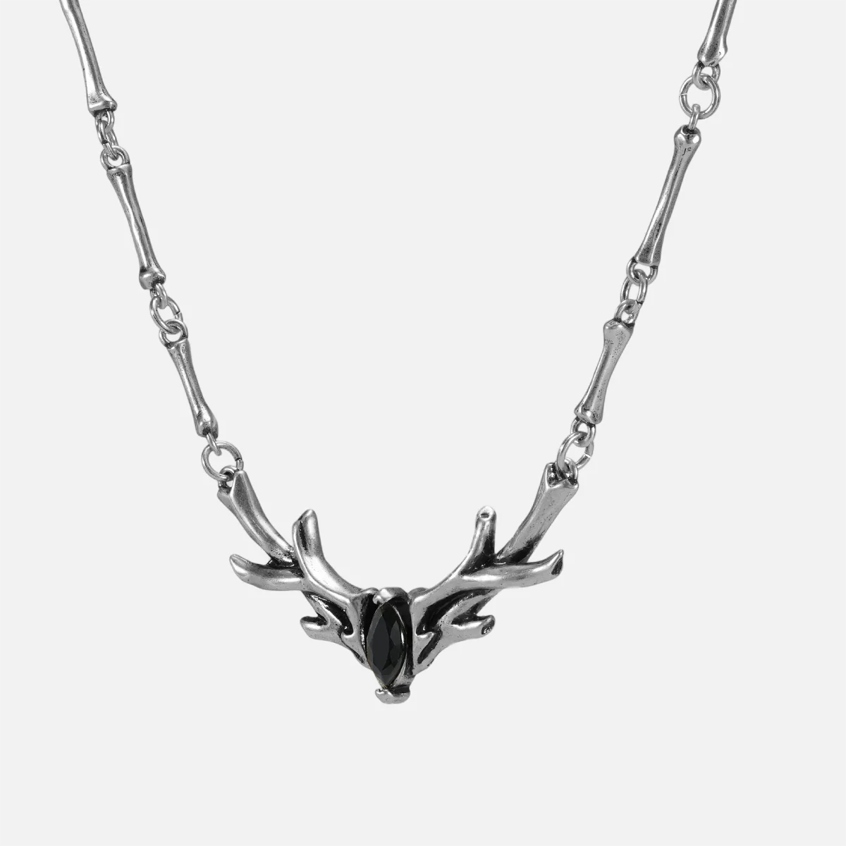 SACRED ANTLER COLLAR NECKLACE（SILVER-TURQUOISE)
