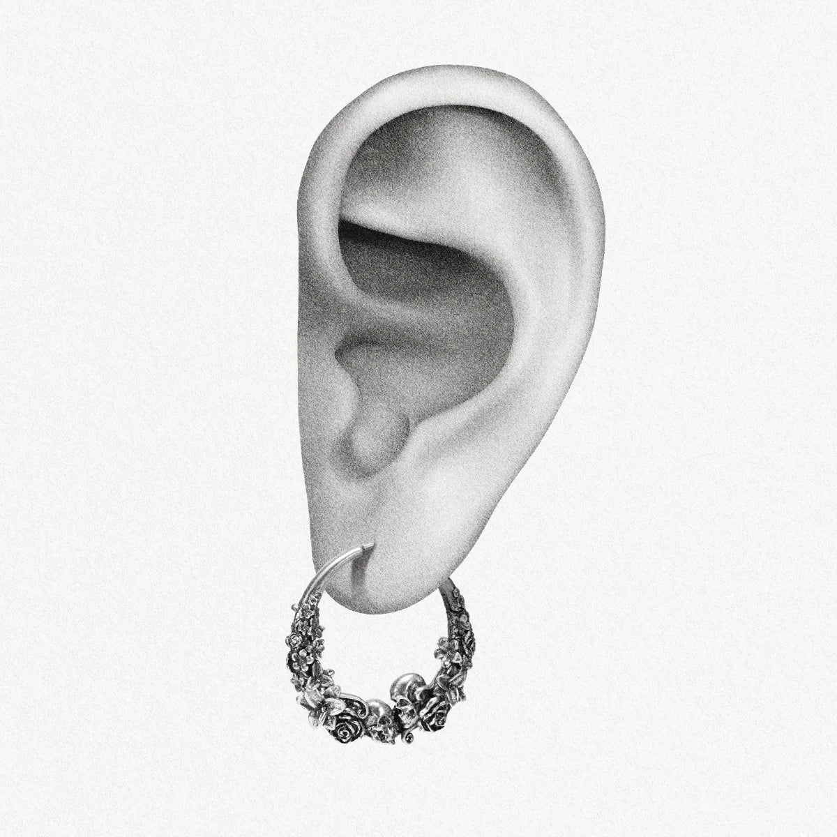 SKULL BLOSSOM EARRINGS