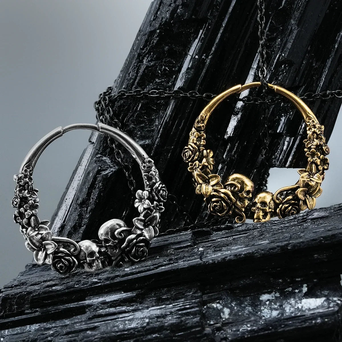 SKULL BLOSSOM EARRINGS
