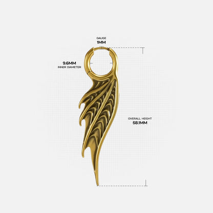 SPINED WING EARRINGS