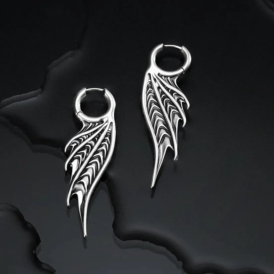 SPINED WING EARRINGS