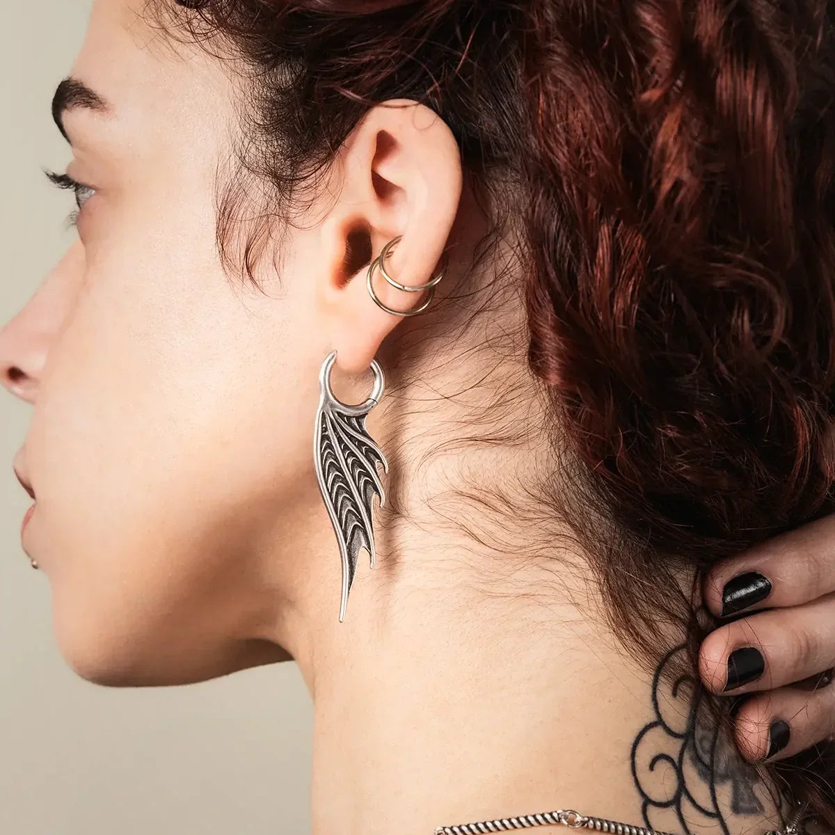 SPINED WING EARRINGS
