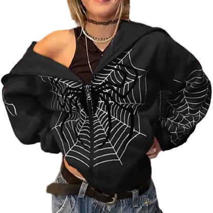 Women's Spider Hoodie - primary photo, shown with a person (1 of 2)