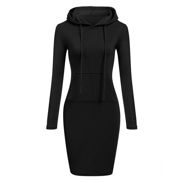 Gothic Hoodie Dress - front studio view (1 of 3)