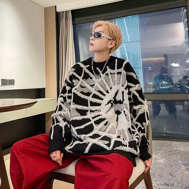 Men's Spider Jumper - alternate view, shown with a person (2 of 4)