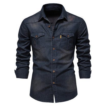 Denim Long Sleeve Shirt - alternate studio view (2 of 5)