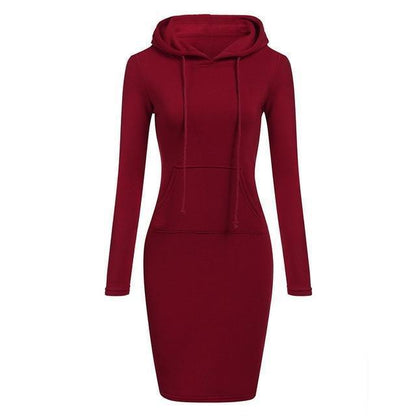 Gothic Hoodie Dress - alternate view, shown with a person (3 of 3)