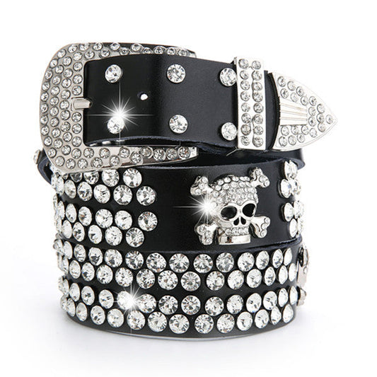 Gothic Skull Belt - front studio view (1 of 4)